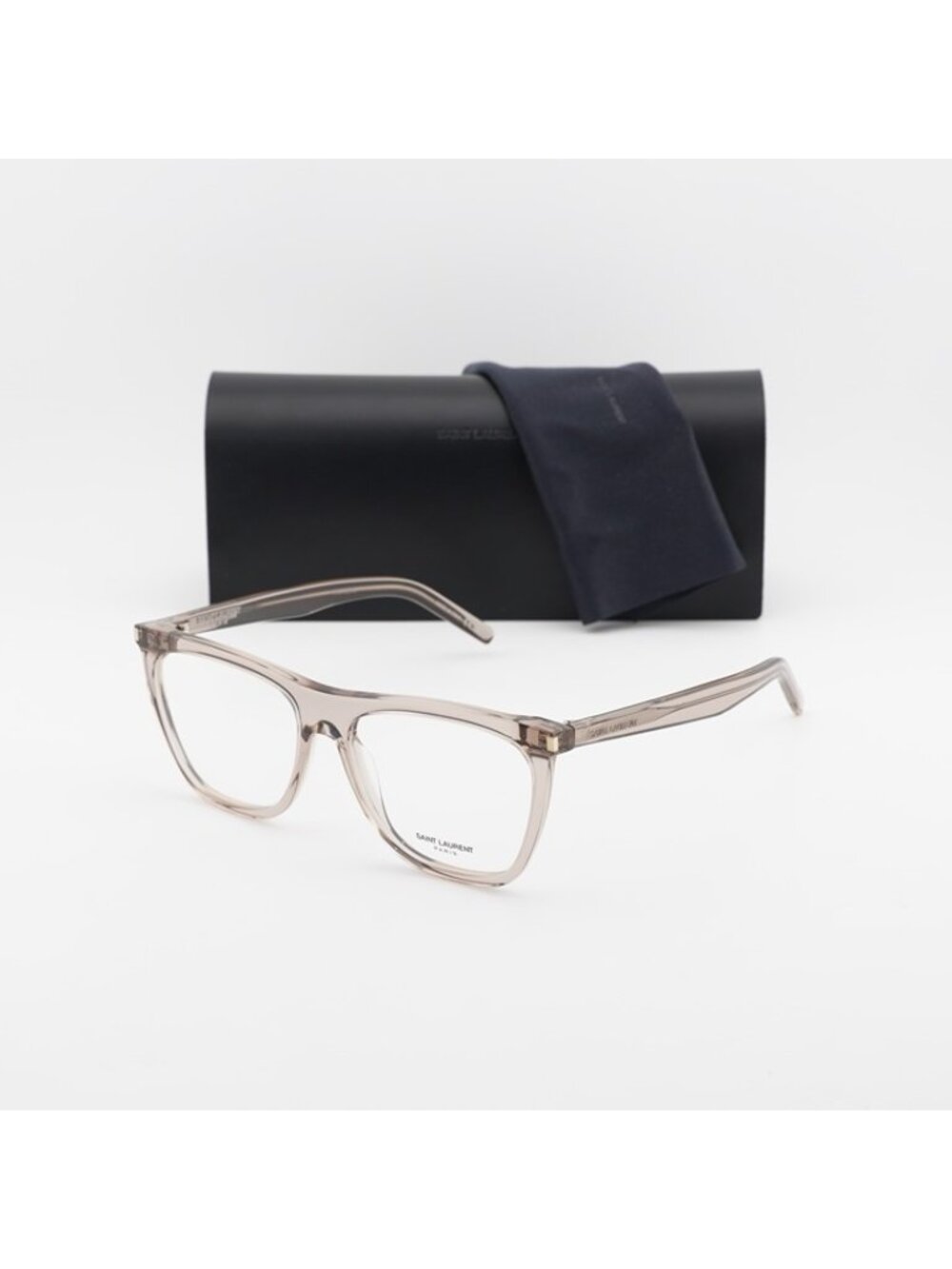 Saint Laurent SL518 004 Eyeglasses Brown 56mm Square Frame - Picture 11 of 11